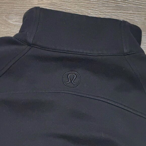Lululemon Scuba Oversized Funnel-Neck Half Zip Long Sweatshirt size XS / S Black - Picture 5 of 7